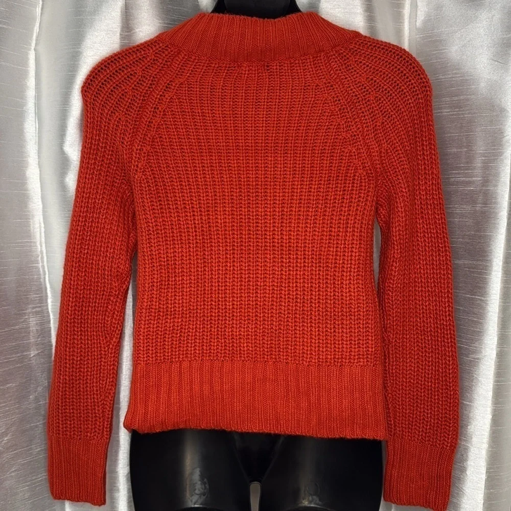 A.N.A. Molten Lava V Neck Acrylic Knit Oversized Sweater Women’s XS NWT
